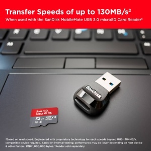 Card de memorie SanDisk Ultra PLUS microSDXC 64 GB, cu adaptor SD - Img 4