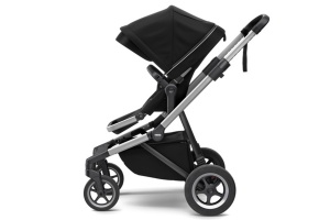 Carucior Thule SLEEK Cadru Gri si Copertina Midnight Black - Img 3