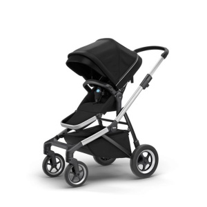 Carucior Thule SLEEK Cadru Gri si Copertina Midnight Black - Img 8