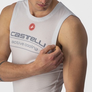 Castelli - bluza de corp fara maneci - Active Cooling Sleeveless - 25-35 gr C - gri argintiu - Img 3
