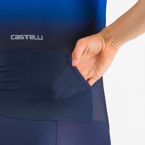 Castelli - costum triatlon cu maneca scurta - Pr 2 Speed Suit - albastru | alb - Img 5