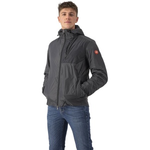 Castelli - Jacheta ciclism cu puf vreme rece sau iarna, Riscalda Jacket - gri inchis - Img 4