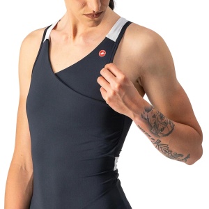 Castelli - maiou ciclism pentru femei Solaris Top - negru alb - Img 3