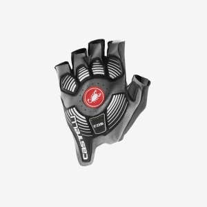 Castelli - manusi ciclism degete scurte - Rosso Corsa Pro V Glove - alb - Img 2
