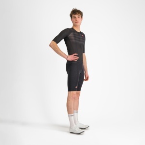 Castelli - pantaloni ciclism scurti cu bretele - Free Aero Race S Bibshort - negru - Img 9