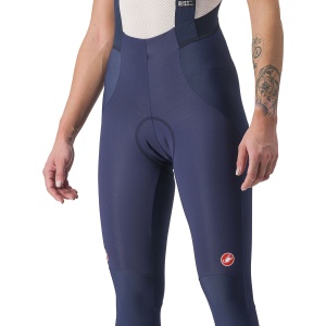 Castelli - Pantaloni lungi ciclism cu bretele iarna si vreme rece pentru femei Sorpasso Ros W bibtight - albastru belgian gri reflex - Img 6