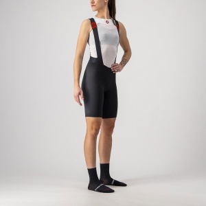 Castelli - pantaloni scurti pentru ciclism cu bretele pentru femei Premio Bibshort - negru - Img 4