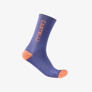 Castelli - sosete ciclism iarna - Sweetspot 20 Thermal Sock - albastru twilight/albastru circuit - LXL - 40-43 - Img 3