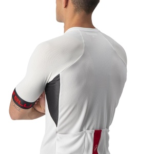 Castelli - tricou ciclism barbati cu maneca scurta Entrata VI jersey - alb negru rosu - Img 3