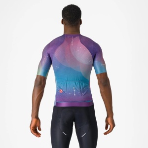 Castelli - tricou ciclism cu maneca scurta pentru barbati R-A/D Jersey - multicolor mov inchis albastru - Img 6