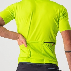 Castelli - tricou pentru ciclism cu maneca scurta Unlimited AllRoad - gallben fluo - Img 4