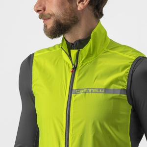 Castelli - vesta ciclism - Squadra Stretch Vest - lime | gri inchis - Img 4