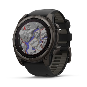 Ceas Garmin Fenix 8 Solar Saphire Titanium 51MM Carbon Grey/Black - Img 5