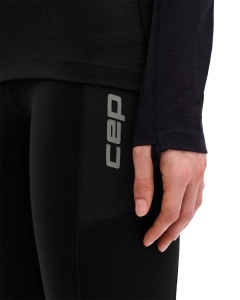 CEP - bluza base layer maneca lunga - Core Run Merino W - black - L - Img 6