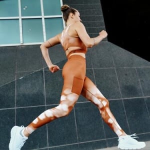 CEP - colanti - bloom tights running W - blue | white - Img 7