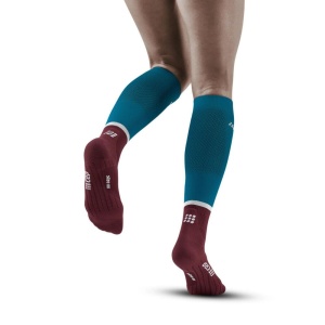 CEP - sosete compresie inalte - the run socks tall v4 W - petrol | dark red - Img 4