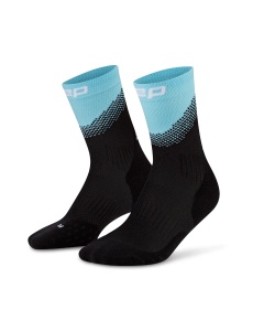 CEP - sosete compresie medii - run edt. split - black/light blue - Img 3