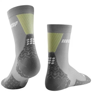 CEP - sosete compresie medii - ultralight socks mid cut v3 W - grey | lime - Img 2