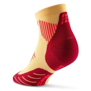 CEP - sosete compresie sub glezna - run socks low cut 5.0 - marigold | burgundy - Img 2