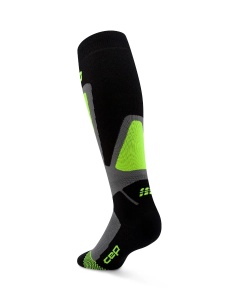 CEP - sosete compresie tall - Ski Thermo 4.0 - black | lime - III - Img 3
