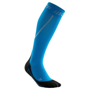 CEP - Sosete de compresie pentru femei alergare iarna Winter Run Socks - albastru electric negru - Img 9