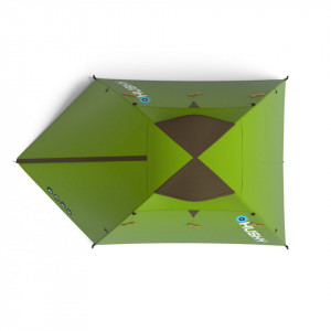 Cort Husky Bird 3-Verde-3 persoane, 185x210 + antreu - Img 4