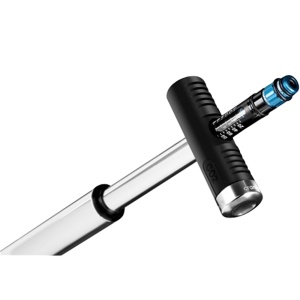 Crank Brothers - pompa mini pentru bicicleta Klic Hv Gauge cu adaptor CO2 - gri negru - Img 6