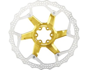 Disc frana Reverse Discrotor 203mm aluminiu/otel auriu - Img 2