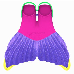 Finis - labe inot pentru copii (6+ ani) Mermaid Fin - roz mov