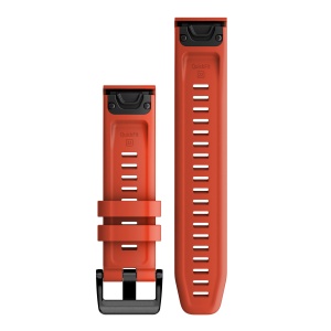 Garmin curea QuickFit 22 - silicon - rosu flame red - Img 3