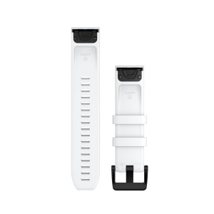 Garmin curea silicon QuickFit 22 - alb cu catarama neagra - Img 2