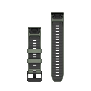 Garmin curea silicon QuickFit 22 - verde Willow | Graphite Silicone - Img 2