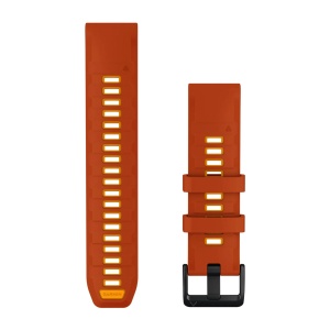 Garmin - curea silicon - QuickFit 22 watch band - Autumn Orange I Spark Orange