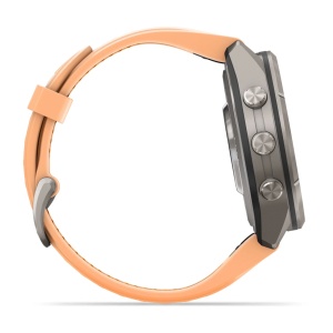 Garmin Fenix 9 Pro AMOLED inReach - 43 mm Titan Shell Pink Orange - Smartwatch Multisport Premium cu AMOLED - Img 5