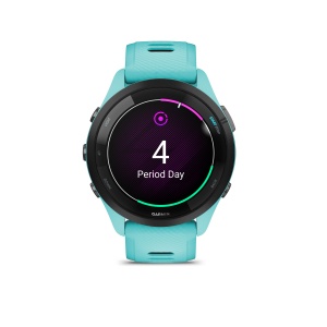 Garmin - Forerunner 265 ceas multisport cu GPS AMOLED - Ramă neagră cu carcasă Aqua şi curea din silicon Aqua/neagră - Img 5