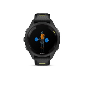 Garmin - Forerunner 265s ceas multisport cu GPS AMOLED - Ramă şi carcasă neagră cu curea din silicon neagră/Amp Yellow - Img 5