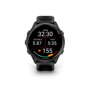 Garmin Forerunner 570 - 47mm - ceas multisport cu GPS si AMOLED - negru Slate Gray Aluminium with Translucent Black | Black Band - Img 2