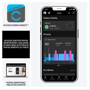 Garmin INSTINCT 3 - 45 mm AMOLED negru - smartwatch robust cu GPS - Img 11