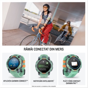 Garmin Instinct 3 AMOLED 45mm - Smartwatch Robust GPS - ediția limitată albastră - Img 11