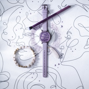 Garmin - Lily 2 smartwatch - Lila metalic - curea lila din silicon - Img 3