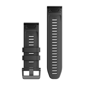 Garmin QuickFit 26 - curea silicon - gri Graphite - Img 2