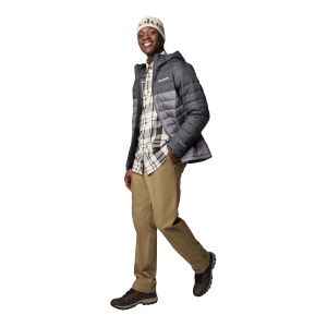 Geaca Puf Barbati Columbia Powder Lite II Hooded Grey