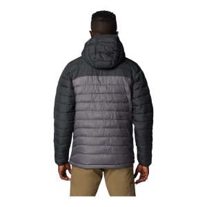 Geaca Puf Barbati Columbia Powder Lite II Hooded Grey - Img 3