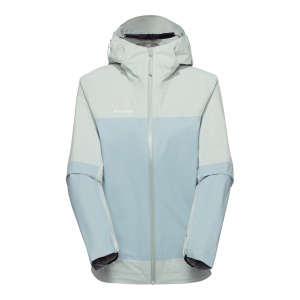 Jacheta Femei Mammut Ducan HS Hooded Silver Sage-Nebla - Img 2