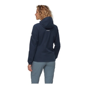 Jacheta Softshell Femei Mammut GRANITE SO Hooded Marine - Img 3