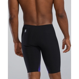 Jammer înot bărbați TYR Shockwave High Waist - lime/bleumarin | tehnologie Kinetic Tape - Img 4