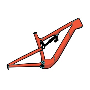 Kit protecție cadru RideWrap Tailored Protection - Orbea Rise 29 carbon