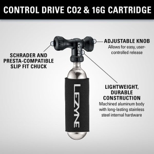 Lezyne - mini pompa CO2 - Control Drive CNC - black - 25g - Img 4