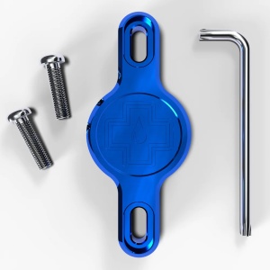 Muc-Off - Suport telefon Apple-AirTag pentru cadru V2 - albastru