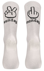 Northwave - sosete ciclism - Sunday Monday Sock - White